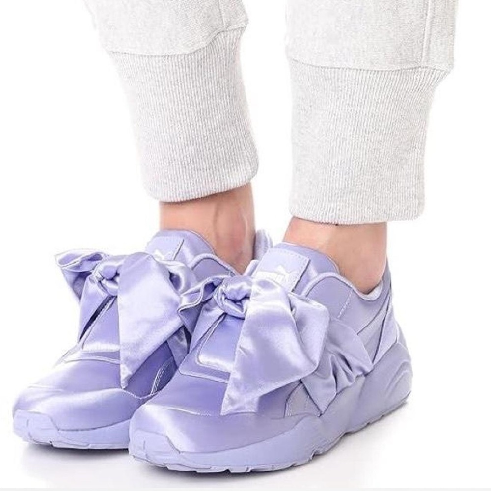 Puma Women's Lavender Bow Sneakers